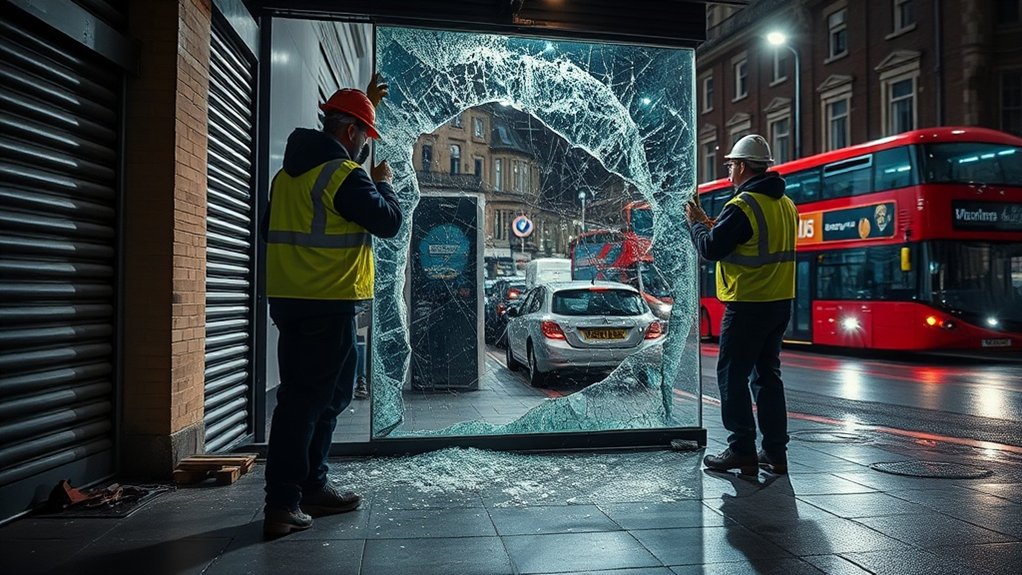 Emergency Shop Front Repair Edgware