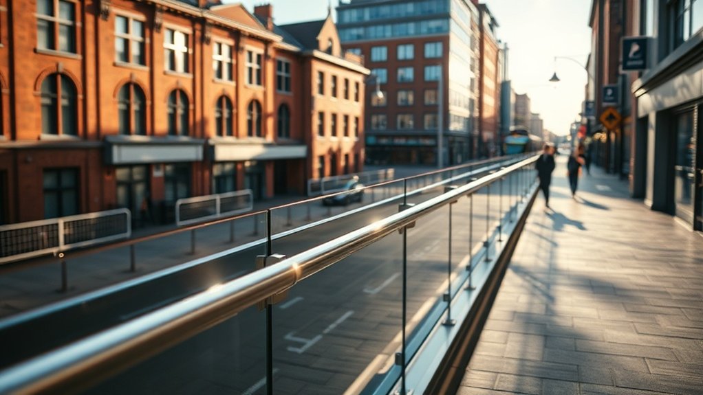 Glass Balustrades Burnt Oak