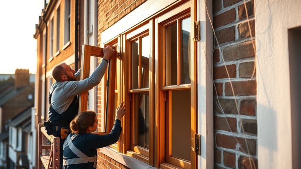 Wooden Window Installation Edgware